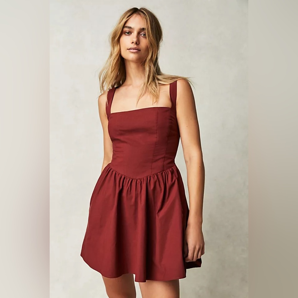 Free People Red Mini Dress